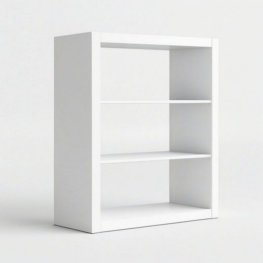 Biały regał z 3 półkami z płyty wiórowej 60 x 24 x 100 cm